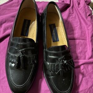Giorgio Brutini Black Tassel Loafers